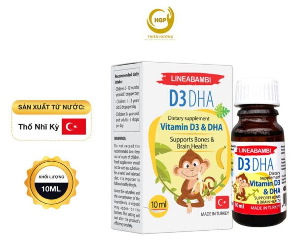 LINEABAMBI D3 DHA – Hỗ trợ xương chắc khoẻ, thị lực, trí não